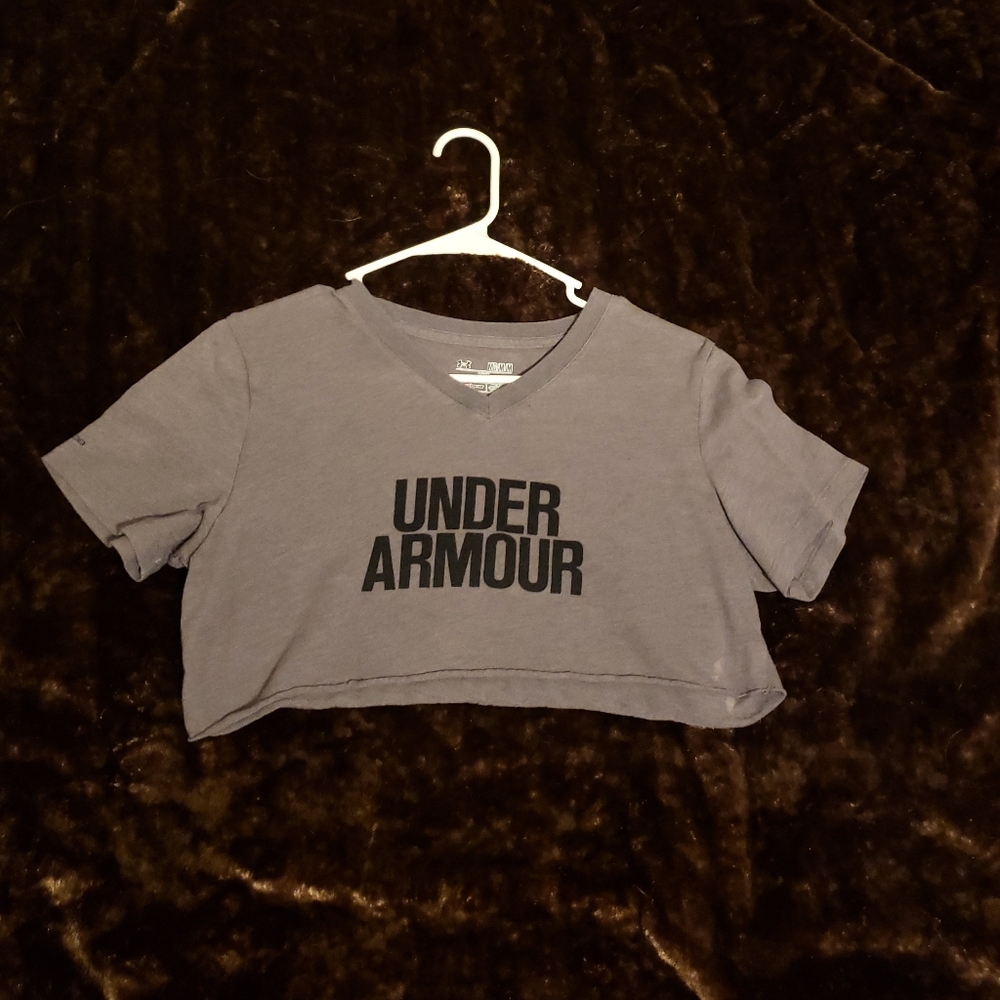 Under Armour Gray Crop Top